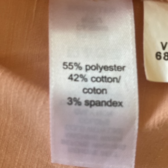 Peach colored, Silky, pleated cocktail dress - Picture 4 of 5